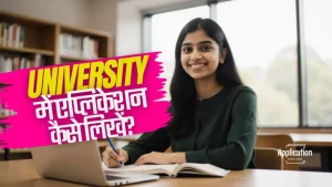 यूनिवर्सिटी में एप्लिकेशन कैसे लिखें?